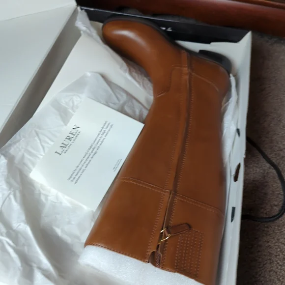 NWT LAUREN RALPH LAUREN Women's Berdie Riding Boots, Size 7B - Picture 7 of 9